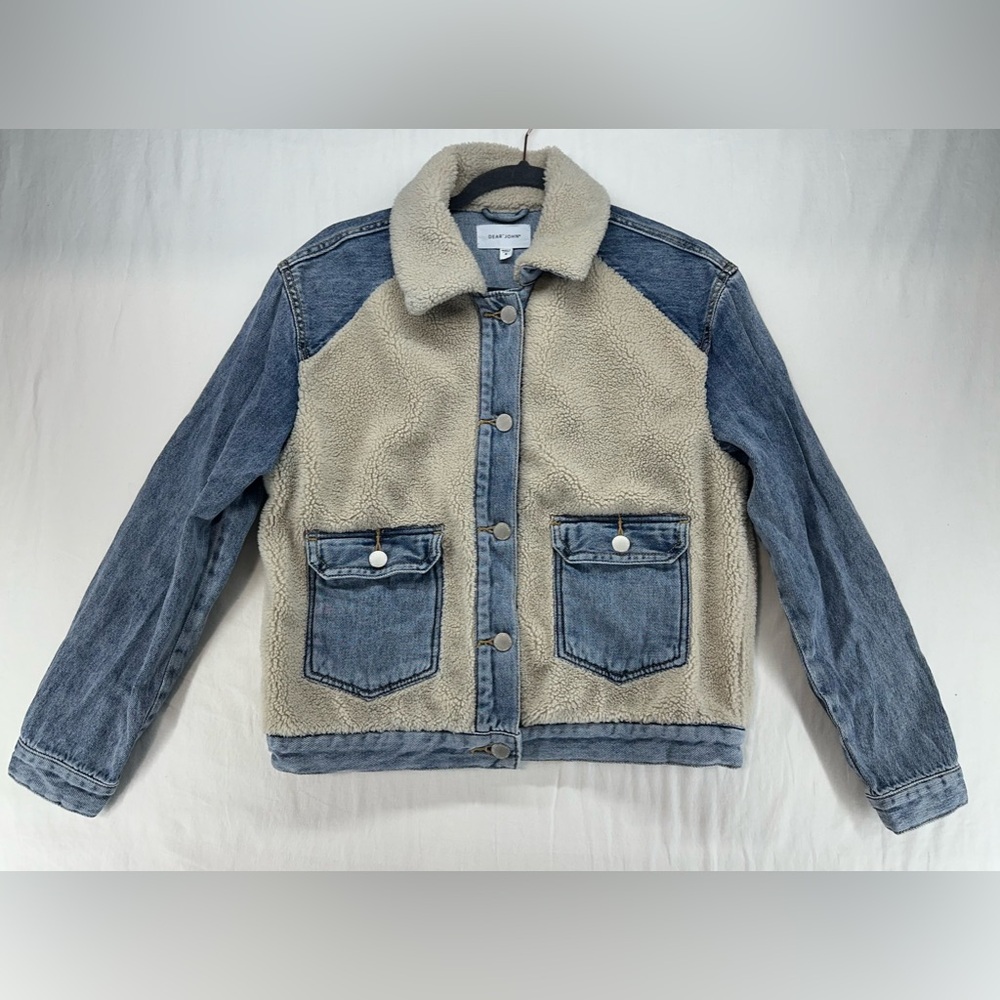 Dear John‎ Cedar Nash Sherpa Denim Jacket Women's Size Small